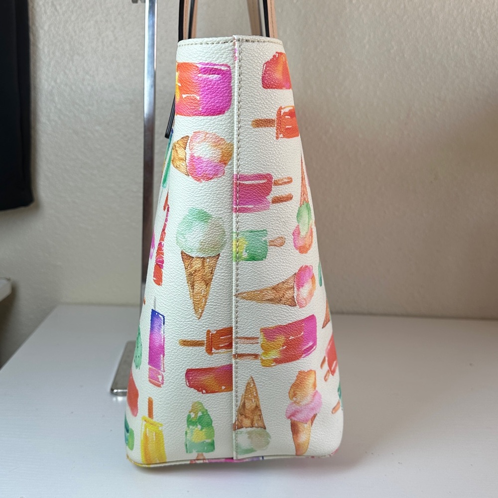 Kate Spade Ice Cream Print Tote Bag - Nwot - Picture 7 of 13